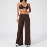 AS3588-3 · Espresso Black Espresso Black Women's Slimming Running Yoga Set Bare Feel Fitted