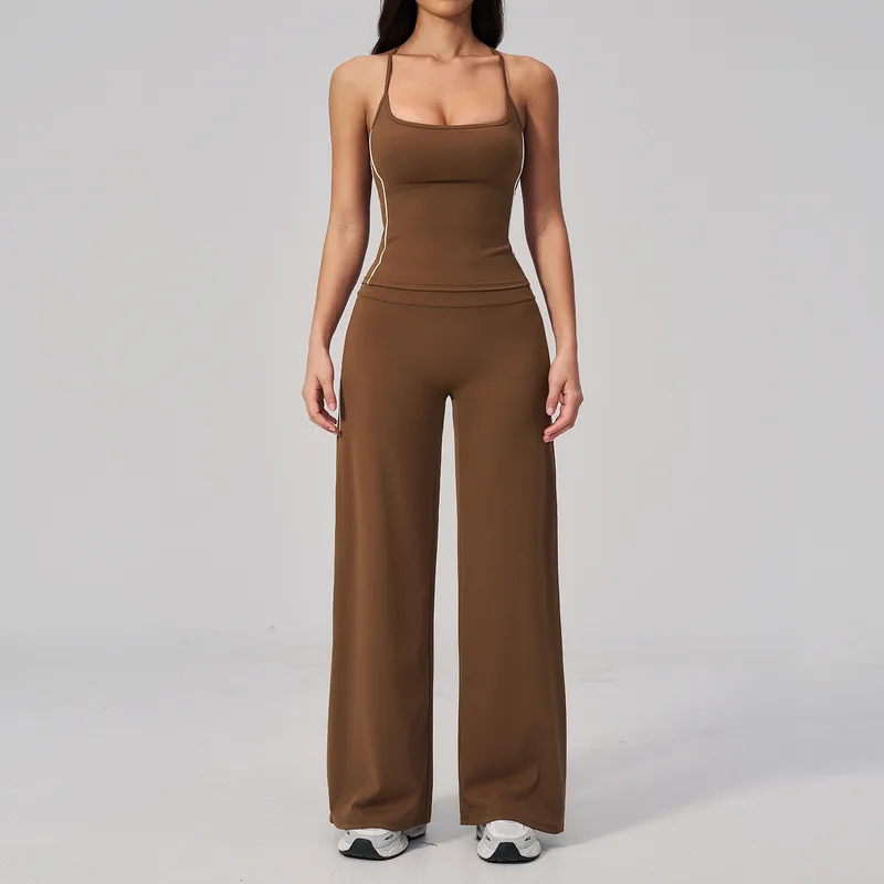 Women's Yoga Set Running Fitness Butt Lifting Fitted