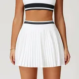 AS5062-1 · Swan White Swan White Women's High Waist Tennis Athletic Skort High Waist