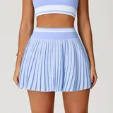 Baby Blue Women's High Waist Tennis Athletic Skort High Waist