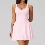 Falling Blossom Pink Women's Breathable Running Tennis Skort Quick Dry Pocket