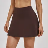 Dark Brown Bare Feel Running Women's Tennis Skort Bare Feel