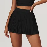 AS8782-4 · Jet Black Jet Black Women's Breathable Tennis Athletic Skort Bare Feel Slimming
