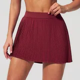 Cherry Red Women's Breathable Tennis Athletic Skort Bare Feel Slimming
