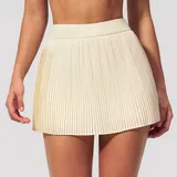 Light Goose Yellow Women's Breathable Tennis Athletic Skort Bare Feel Slimming