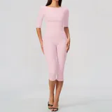 Falling Blossom Pink High Stretch Running Women's Yoga Set 2 Piece