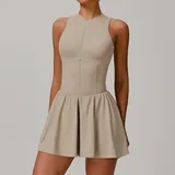 Linen Running Women's Tennis Athletic Skort Layered Bare Feel