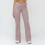 Smoky Purple Outdoor Women's Flared Yoga Workout Pants Bare Feel