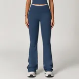 Badge Blue Women's Fitness Running Wide Leg Yoga Pants Flared