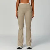 BP9238-5 · Linen Linen Women's Fitness Running Wide Leg Yoga Pants Flared