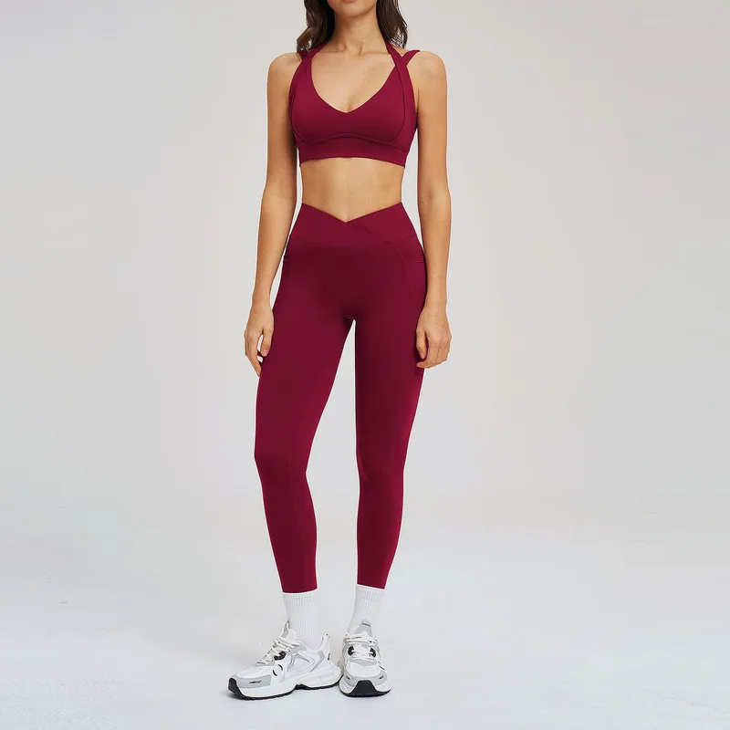 Bare Feel Running Women's Yoga Set Backless Fitted