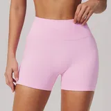 BS2557-1 · Sakra Pink Sakra Pink Women's Pilates High Waist Biker Shorts High Waist