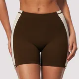Espresso Black Women's Bare Feel Yoga Shorts Bare Feel Stretch