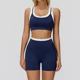BS3129-11 · Badge Blue Badge Blue Women's Ribbed Fitness Yoga Activewear Set Bare Feel