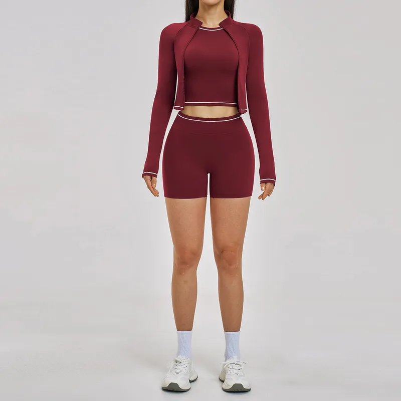 Women's Running Yoga Activewear Set 3 Piece Fitted