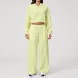 Lemon Yellow UV Protection Women's Yoga Set Quick Dry Cooling