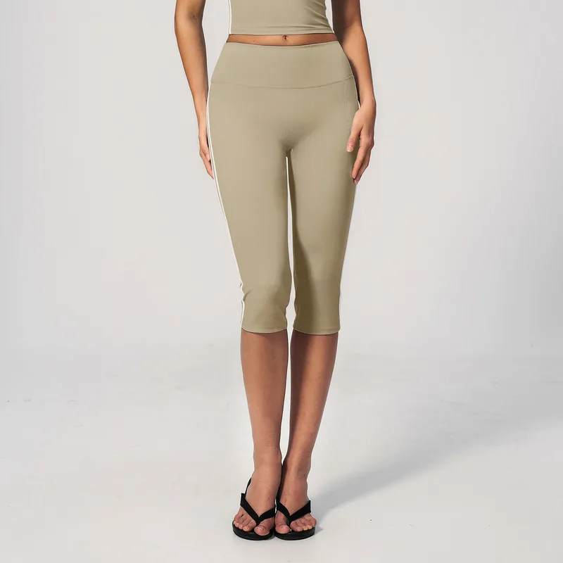 Bare Feel Women's Yoga Shorts Capri Length Fitted