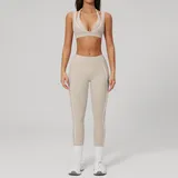 BS5079-1 · Spruce Grey Spruce Grey Women's Running Active Yoga Set Bare Feel Fitted
