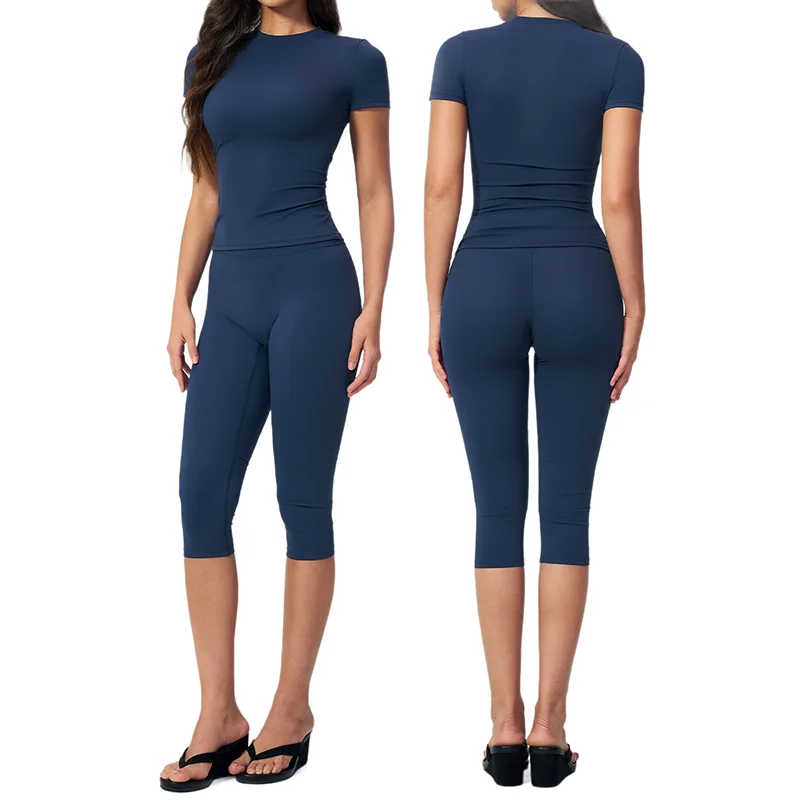 Women's Breathable Fitted Yoga Activewear Set High Waist