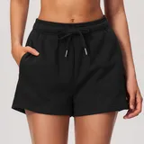 BS5555-2 · Jet Black Jet Black Running Women's Yoga Shorts High Waist Slimming Relaxed