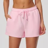 Falling Blossom Pink Running Women's Yoga Shorts High Waist Slimming Relaxed