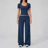 Badge Blue Women's Slimming Fitness Yoga Activewear Set 2 Piece