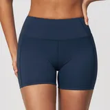 BS5575-3 · Badge Blue Badge Blue Women's High Waist Yoga Shorts High Waist Stretch