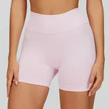 BS7790-8 · Sakra Pink Sakra Pink Women's Seamless Running Yoga Shorts Quick Dry Fitted