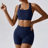 Badge Blue Women's Running Training Yoga Activewear Set Bare Feel