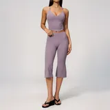 Lilac Women's Slimming Workout Fitness Yoga Activewear Set Fitted