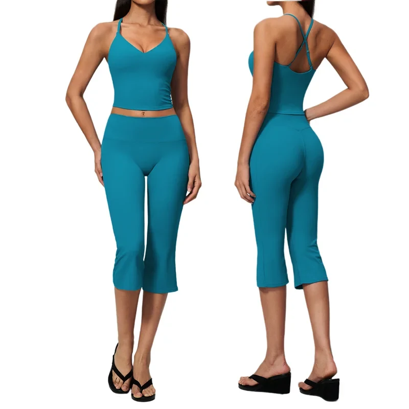 Women's Slimming Workout Fitness Yoga Activewear Set Fitted