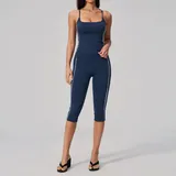 Badge Blue Women's Brushed Running Active Yoga Activewear Set Backless