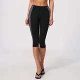 Jet Black Women's Fitted Running Yoga Shorts Butt Lifting Slimming