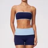 GS2570-3 · Dark Navy Dark Navy Women's Yoga Set Butt Lifting Fitness Tummy Control