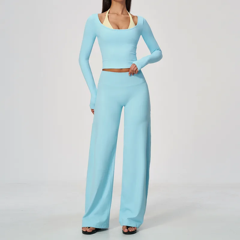 Yoga Set High Stretch Running Layered Breathable Fitted
