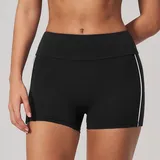 GS4539-2 · Black White Clash Black White Clash Women's Running Yoga Workout Shorts Butt Lifting Fitted