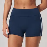 Badge Blue Women's Running Yoga Workout Shorts Butt Lifting Fitted