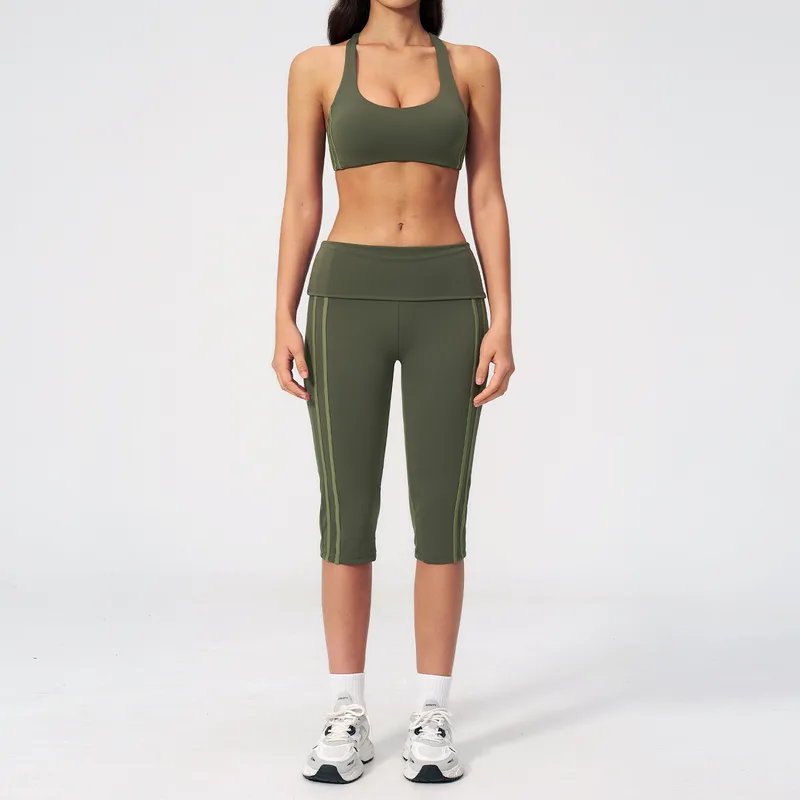 Women's Backless Yoga Activewear Set Quick Dry Fitted