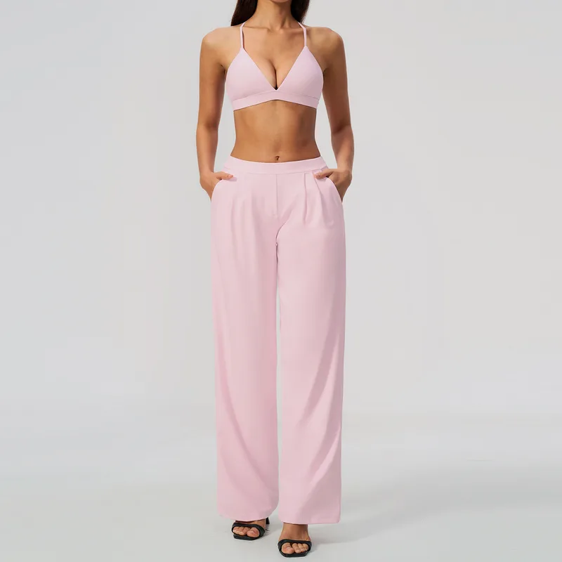 Women's Backless Pilates Yoga Activewear Set 2 Piece