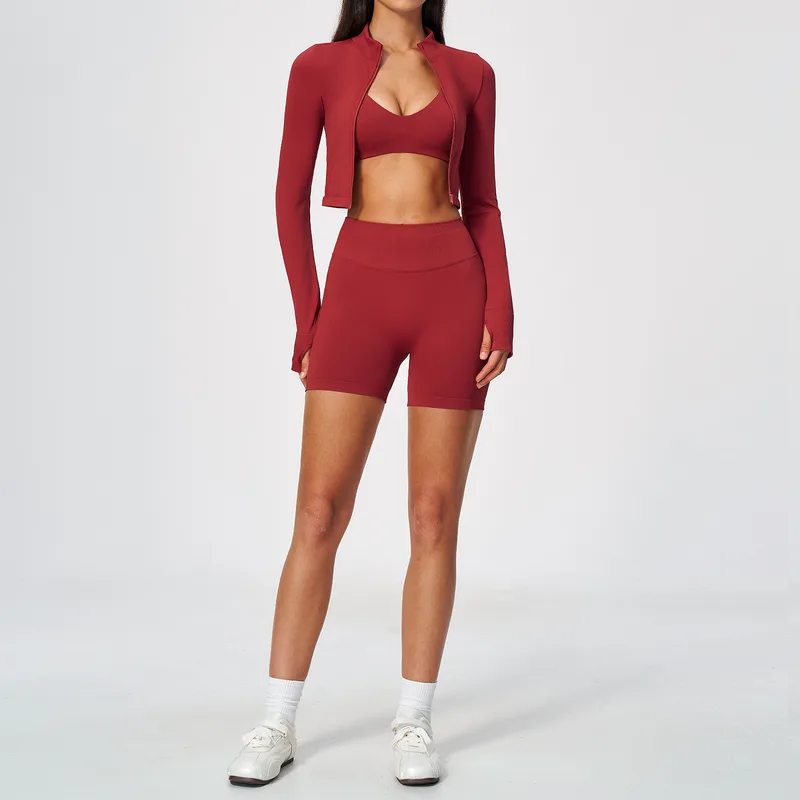 High Stretch Women's Yoga Set 3 Piece Breathable