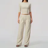 Oat Apricot Women's Running Premium Yoga Activewear Set Quick Dry
