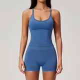 Azure Women's Backless Active Yoga Set High Waist Breathable