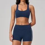 Badge Blue Women's Brushed Slimming Yoga Set Quick Dry Fitted