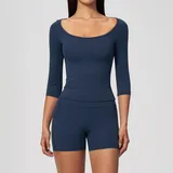LS5575-3 · Badge Blue Badge Blue Butt Lifting Breathable Women's Yoga Set 2 Piece