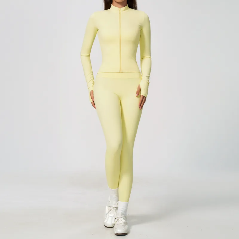 Women's Long Sleeve Yoga Set Long Sleeve Breathable
