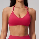 LT2557-3 · Vivid Red Vivid Red Women's Stretch Yoga Fitness Supportive Sports Bra Backless