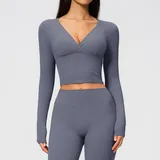 LT4208-3 · Haze Blue Haze Blue Running Women's Long Sleeve Top Long Sleeve Slimming