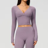 LT4208-4 · Lilac Lilac Running Women's Long Sleeve Top Long Sleeve Slimming