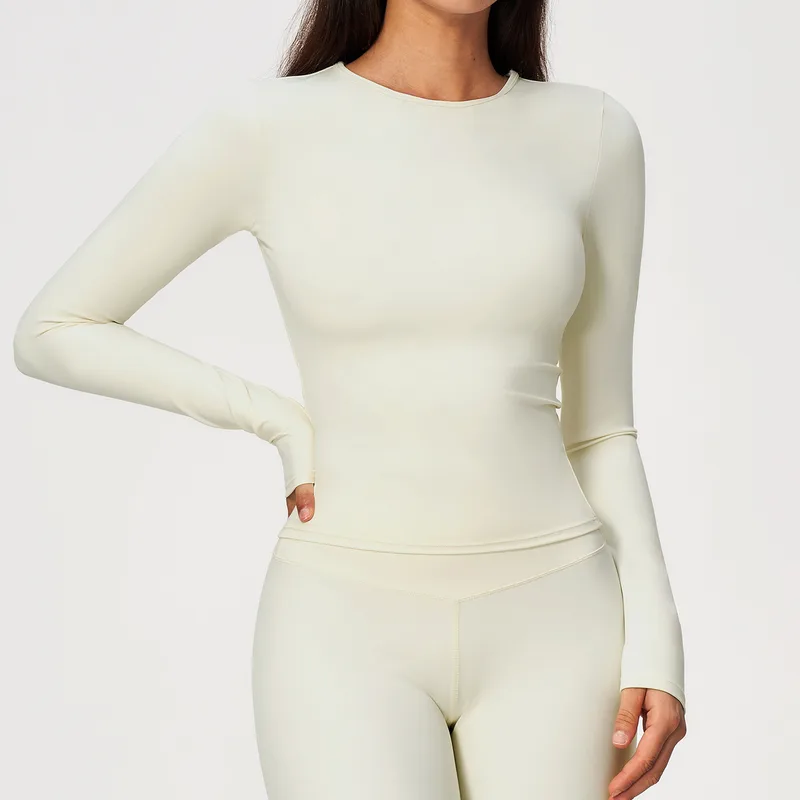 Women's Pilates Long Sleeve Top Long Sleeve Brushed