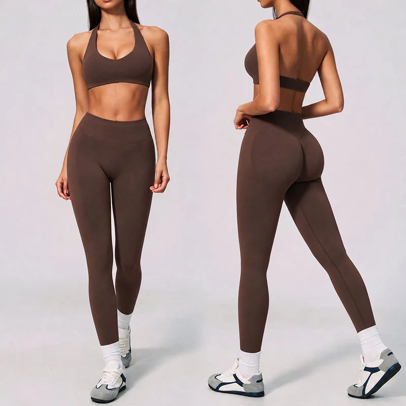 Women's Seamless Slimming Yoga Activewear Set Tummy Control